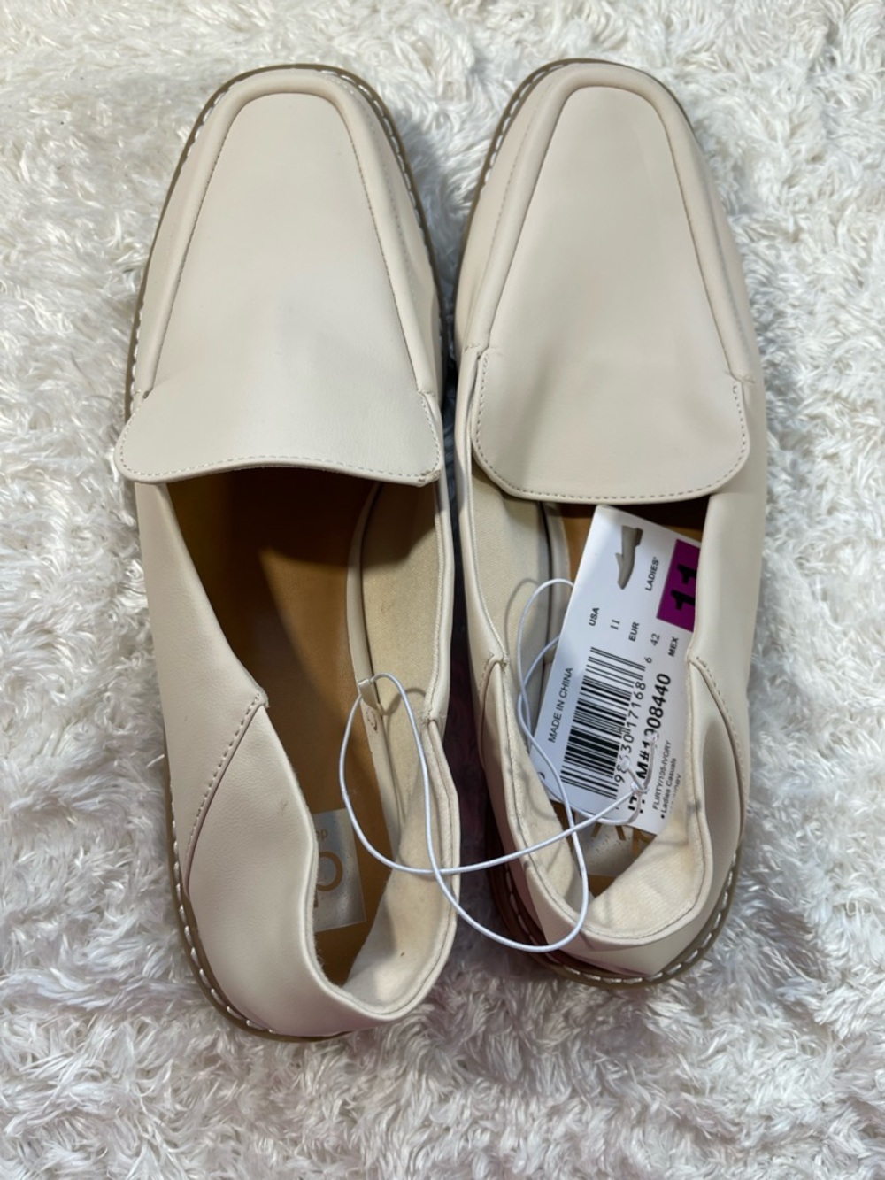 Dolce Vita Cream Slip-On Loafers